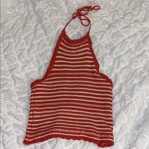 A knitted tank worn once